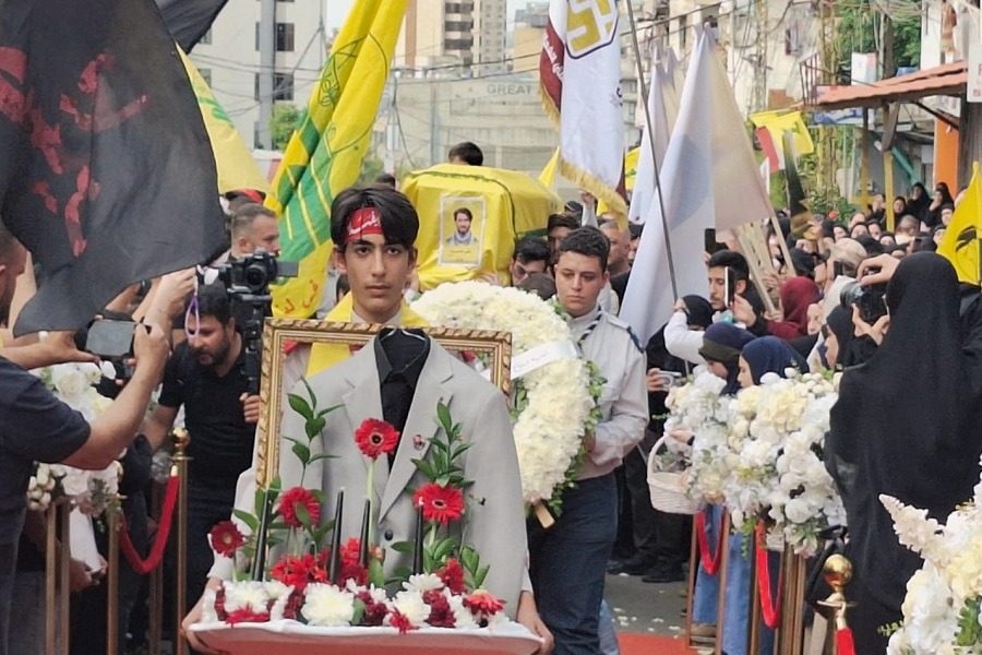 حزب الله يشيّع الشهيد المجاهد علي حسن برو في  الرويسات الجديدة في المتن الشمالي