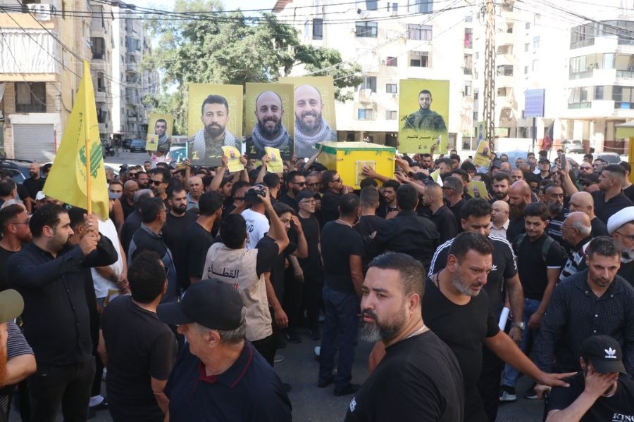 تشييع الشهداء كركبا ومغنية والحركة في روضة جنة الزهراء - الكفاءات 