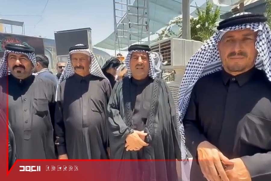 وفاءً لمواقفه التاريخية... عشائر جنوب العراق شاركت في تشييع الإمام الخامنئي في كربلاء