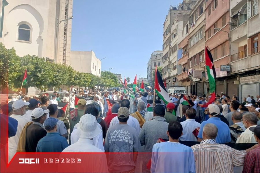 مسيرات حاشدة في المغرب ترفض التطبيع وتؤكد نصرة القضية الفلسطينية