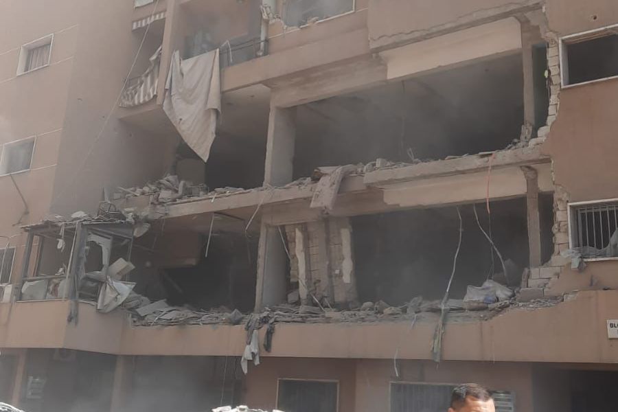 عدوان صهيوني يستهدف شقتين في الضاحية الجنوبية لبيروت 