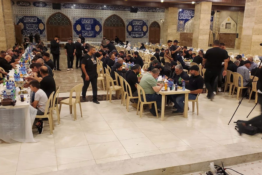 مقام السيدة خولة (ع) يُحيي السابع من محرم بمأدبة غداء للجرحى