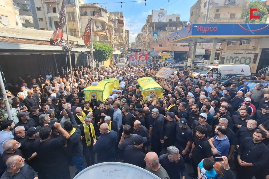 حزب الله شيّع ثلّة من الشهداء في الضاحية الجنوبية لبيروت