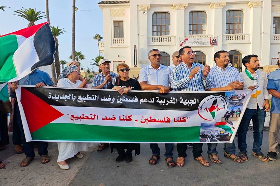 تصعيد نضالي مغربي غير مسبوق: وقفات حاشدة تدعم غزة