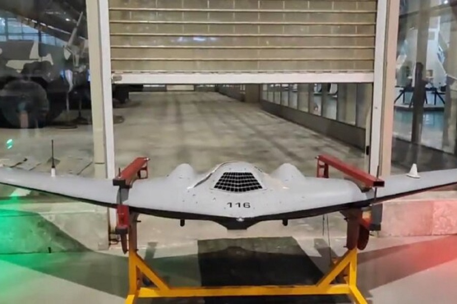 بالفيديو| الحرس الثوري الإيراني يكشف عن الطائرة المُسيّرة 