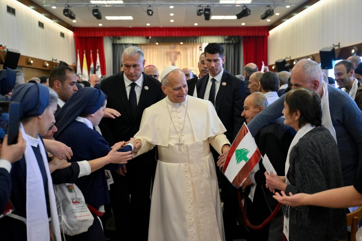 البابا لاوون الرابع عشر يختتم زيارته إلى لبنان