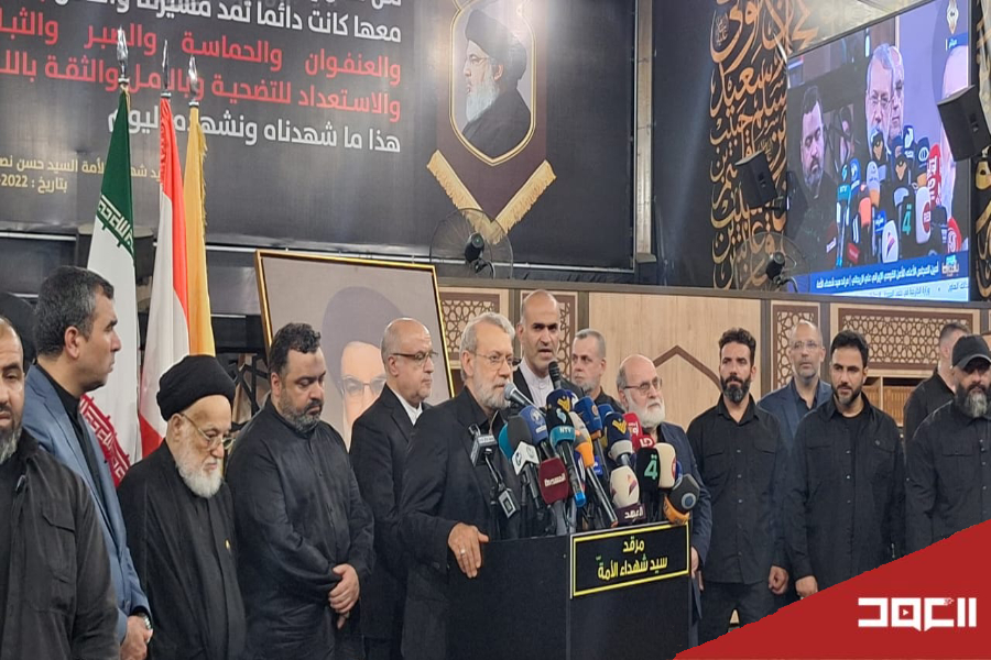 لاريجاني في مرقد السيد نصر الله: تعزيز العلاقة اللبنانية-الإيرانية ودعم المقاومة