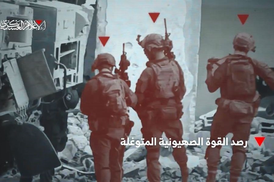 كتائب القسام تنشر مشاهد لاستهدافها جيش الاحتلال وآلياته في جباليا البلد شمال قطاع غزة
