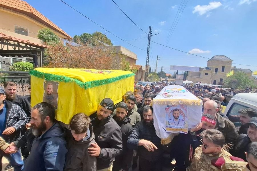 المقاومة الإسلامية شيعت الشهيدين الشقيقين علي وحيدر شمص.. حمادة: المقاومة بالمرصاد