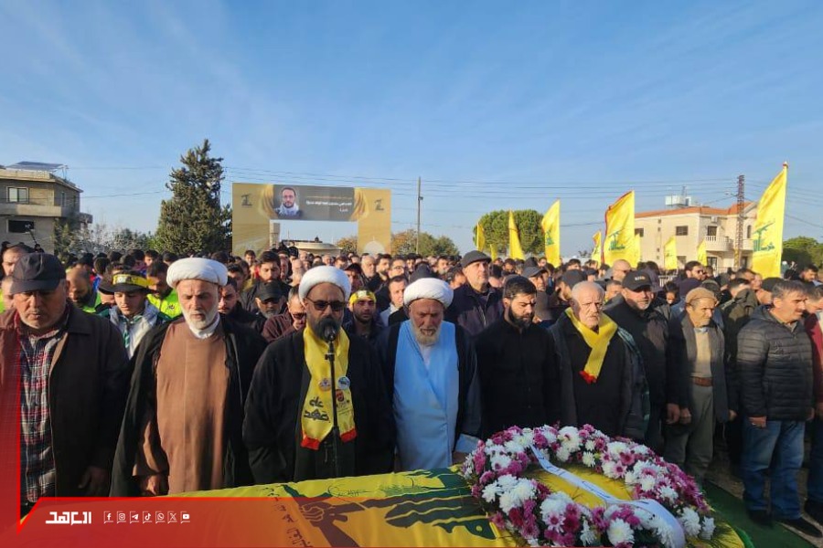 تشييع الشهيد حسين عبد الرضا حمزة في بلدة الجميجمة