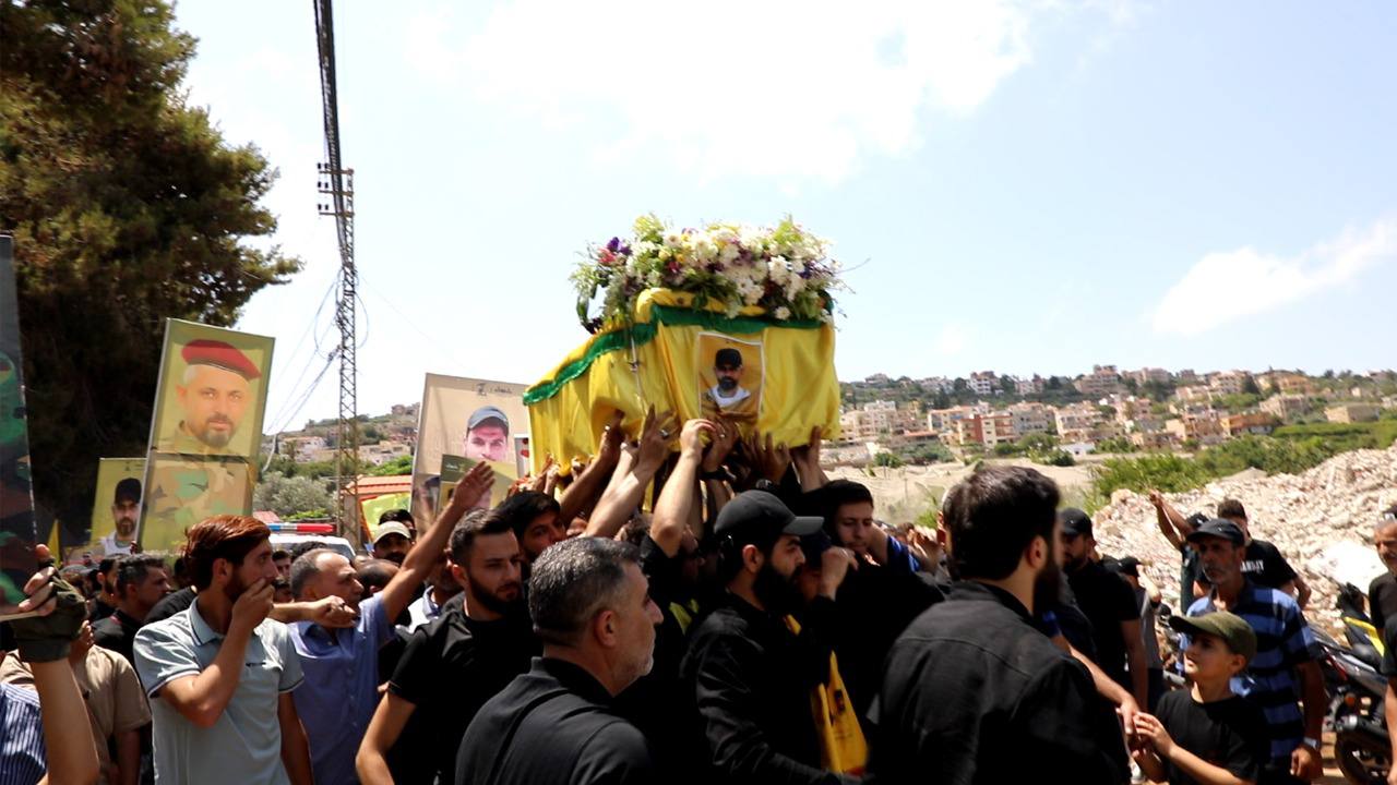 حزب الله يُشيّع الشّهيد علي الإبراهيم في المنصوري