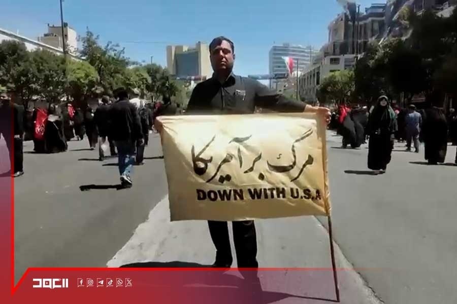 مشهد تشيّع الإمام الخامنئي والمشاركون يؤكدون بأن إيران ستبقى شامخة