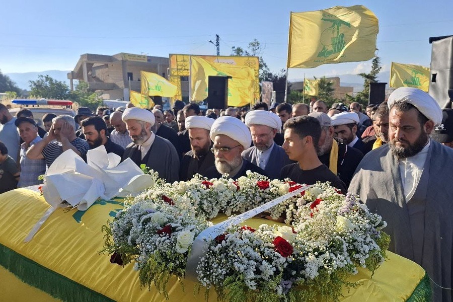حزب الله يشيّع الشهيد المجاهد محمد قاسم في بلدة الضليل البقاعية