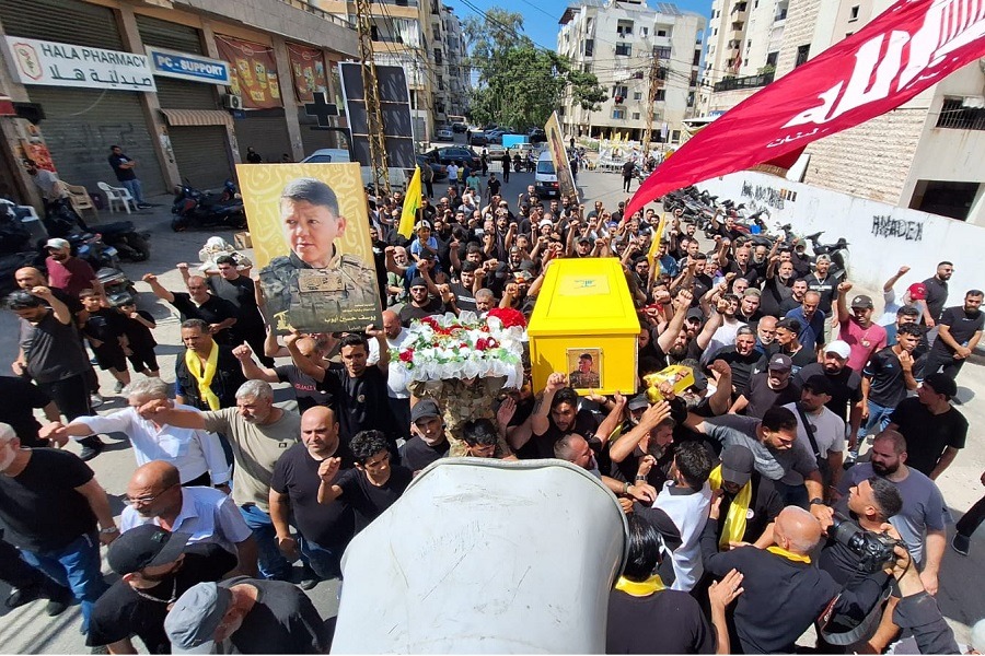 حزب الله يشيع ثلة من الشهداء في الضاحية الجنوبية لبيروت