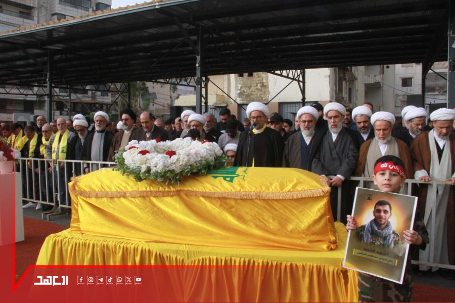 بالصور| تشييع الشهيد السعيد على الهادي الحاقاني في روضة جنة الزهراء (ع) 