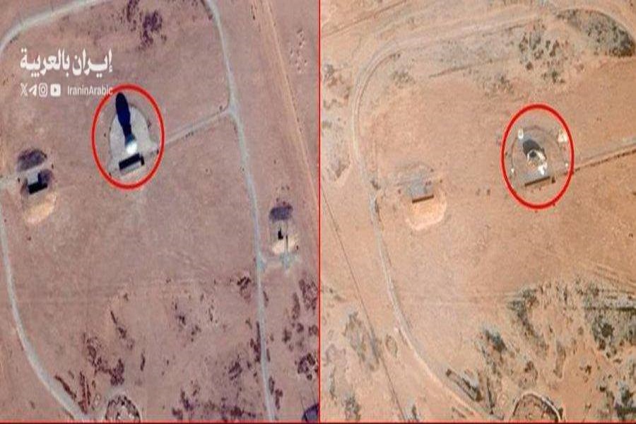 بالصورة| مُسيّرة إيرانية تدمر رادار الإنذار المبكر AN/FPS-117 الذي انشأته الولايات المتحدة في مطار القيصومة شمال شرق السعودية