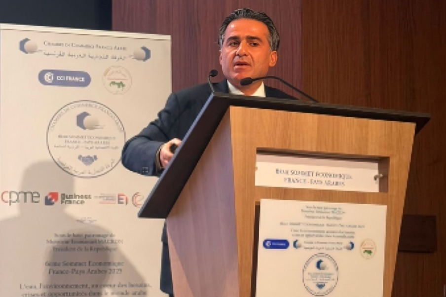 حمية يقدّم خلال القمة الاقتصادية العربية-الفرنسية عرضًا حول أضرار العدوان على لبنان 