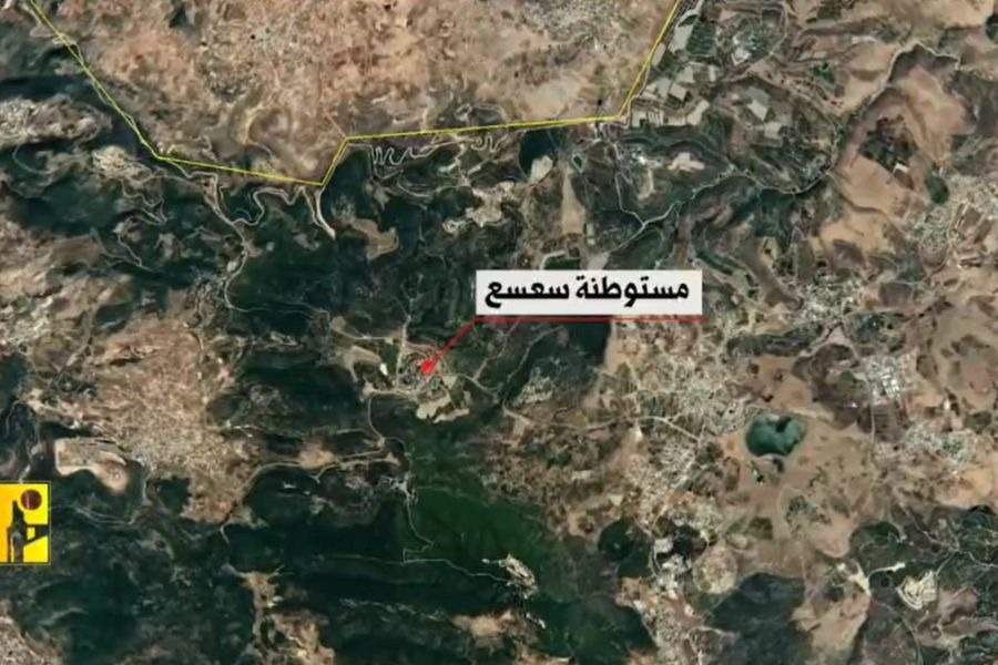   مشاهد من عملية استهداف المقاومة الإسلامية مستوطنة 