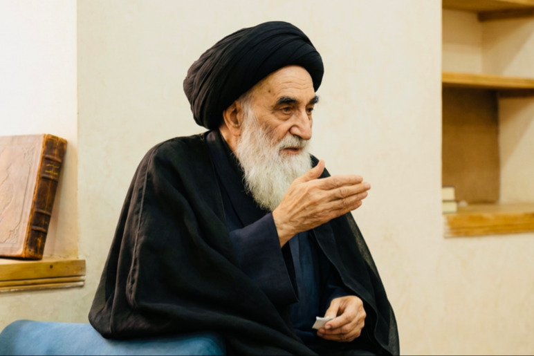 آية الله السيد السيستاني يدعو  المجتمع الدولي  لوقف الحرب على إيران ولبنان