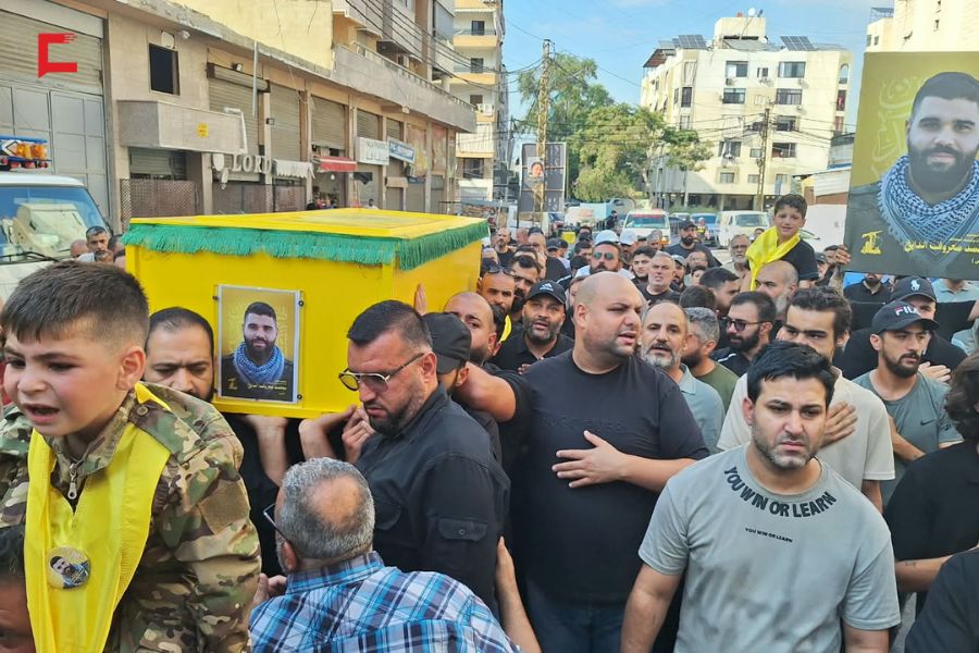 تشييع الشهيد محمد معروف دايخ في روضة الزهراء (ع) في الكفاءات