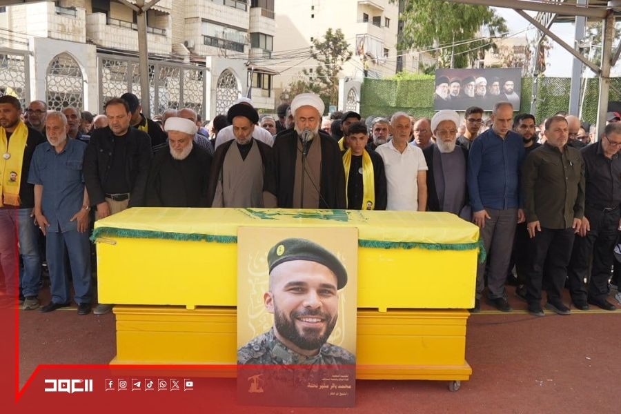 حزب الله شيع الشهيد محمد باقر نحلة في الضاحية الجنوبية 