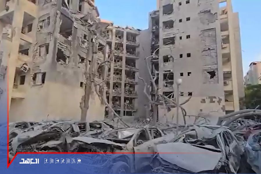 فيديو: دمار كبير في بئر السبع جراء سقوط الصواريخ الإيرانية