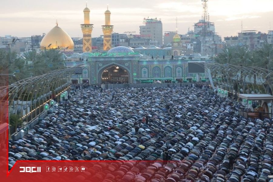 خطبة عيد الفطر في كربلاء تؤكد التضامن مع المتضررين ووقف الحرب