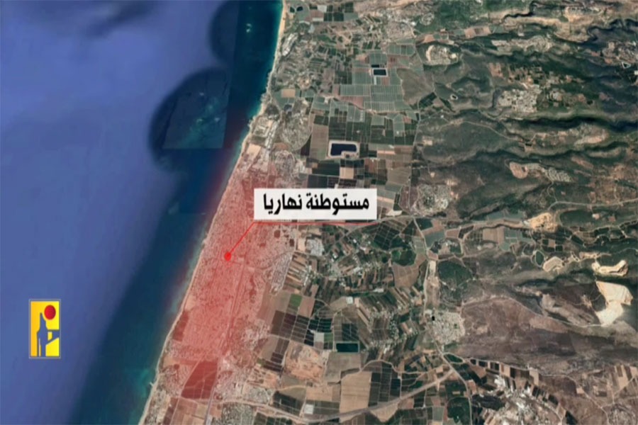 فيديو | مشاهد من عملية استهداف المقاومة مستوطنة نهاريا بسربٍ من المسيّرات 