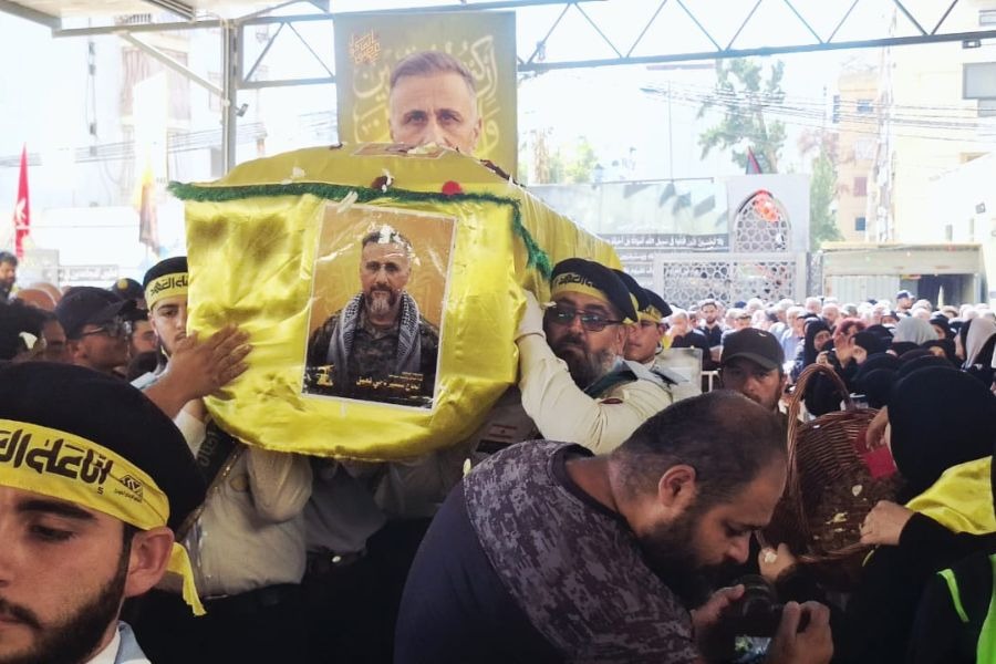 بالصور| حزب الله شيّع الشهيد سمير ناجي قعيق في روضة جنة الزهراء (ع) - الكفاءات