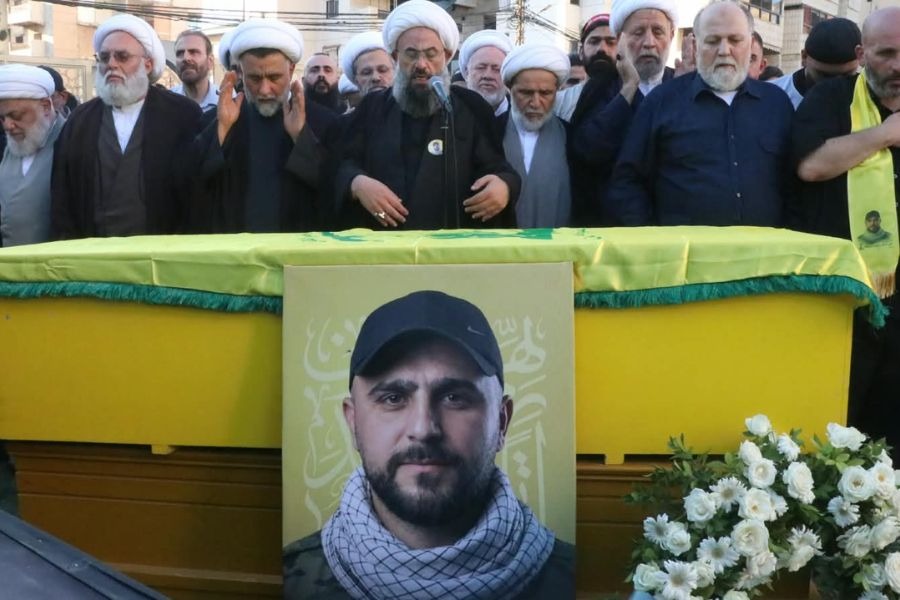 حزب الله شيع الشهيد علي الأكبر الحركة في روضة جنة الزهراء بالضاحية الجنوبية