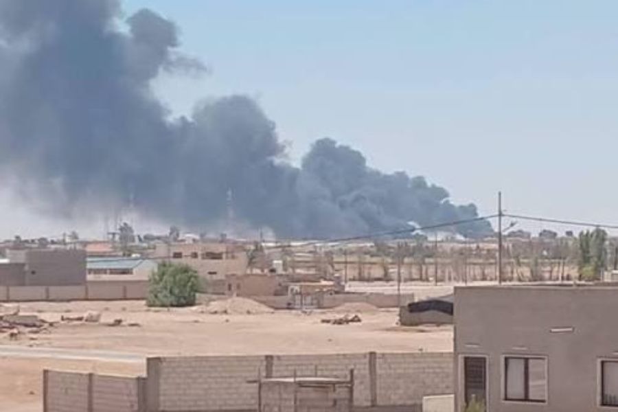 التلفزيون الإيراني: استهداف قاعدة 