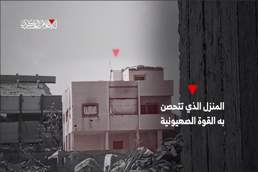 استهداف قوتين صهيونيتين في منطقة العطاطرة ببيت لاهيا شمال قطاع غزة