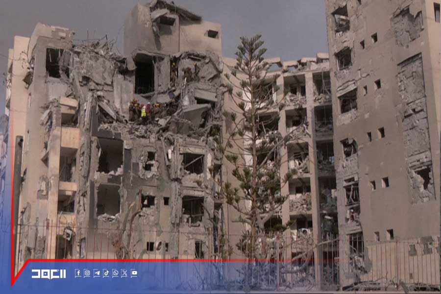 مشهد جوي يوثق الدمار الهائل في مبانٍ ببئر السبع 