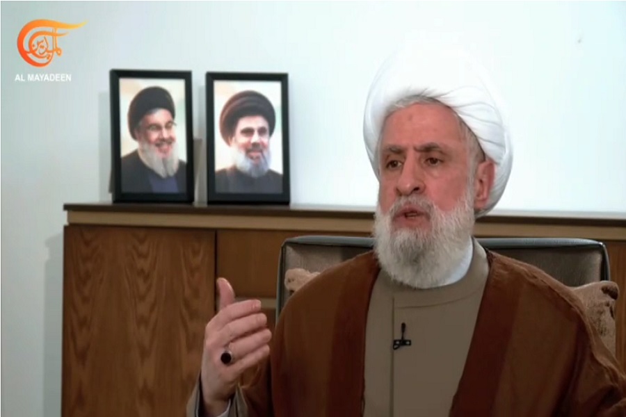 مقابلة الأمين العام لحزب الله الشيخ نعيم قاسم على قناة الميادين