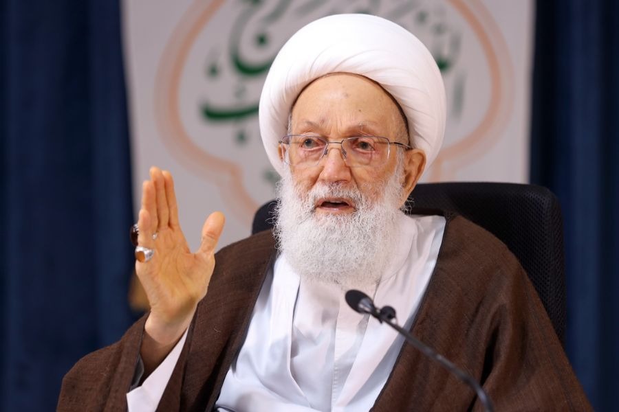آية الله قاسم: لرفض من يسعى لدفع الناس إلى المغريات 