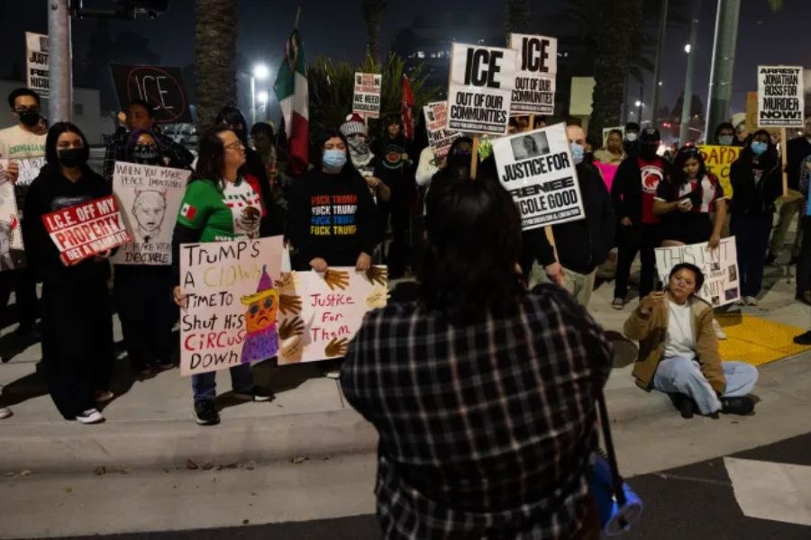 احتجاجات عارمة ضد سياسات ترامب للهجرة في الولايات المتحدة