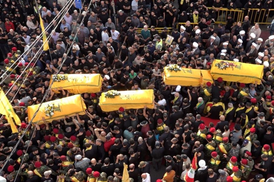 النائب فياض خلال تشييع 5 شهداء في النبطية: لن نستسلم بل سنقاوم ونحيا