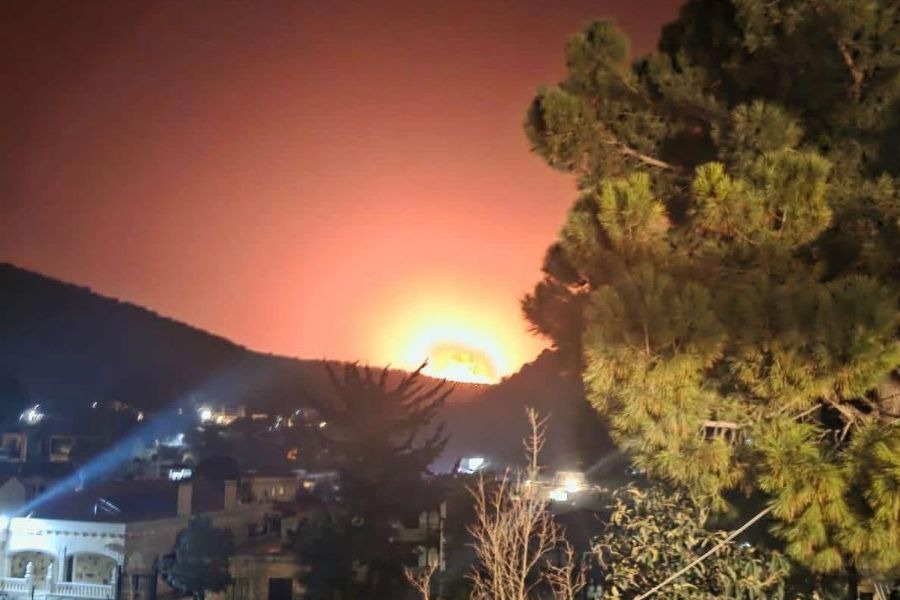 بالصور| سلسلة غارات صهيونية استهدفت منطقتَي الجبور وكسارة العروش ووادي برغز