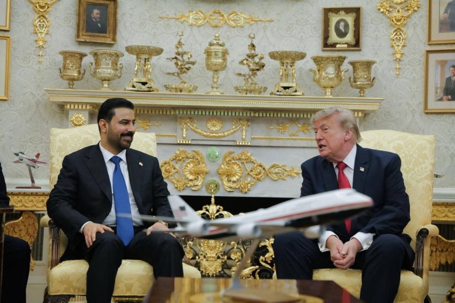 رئيس الوزراء العراقي علي الزيدي يلتقي الرئيس الأميركي دونالد ترامب في البيت الأبيض
