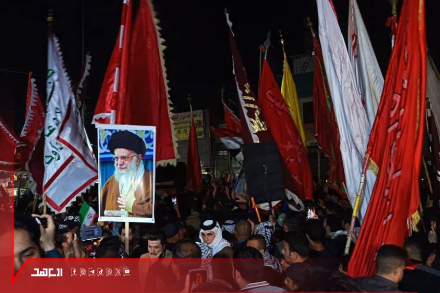 حشود شعبية واسعة في العراق لليوم الرابع تنديدًا بالعدوان الأميركي-الصهيوني على إيران