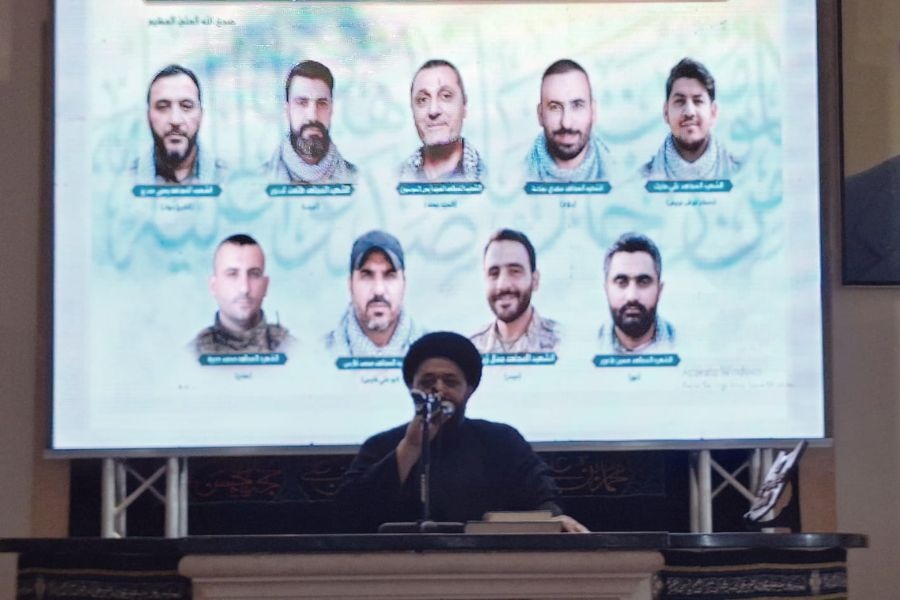 بالصور| احتفال تأبيني إحياء لذكرى مرور 40 يومًا على استشهاد ثلة من المجاهدين الأبرار