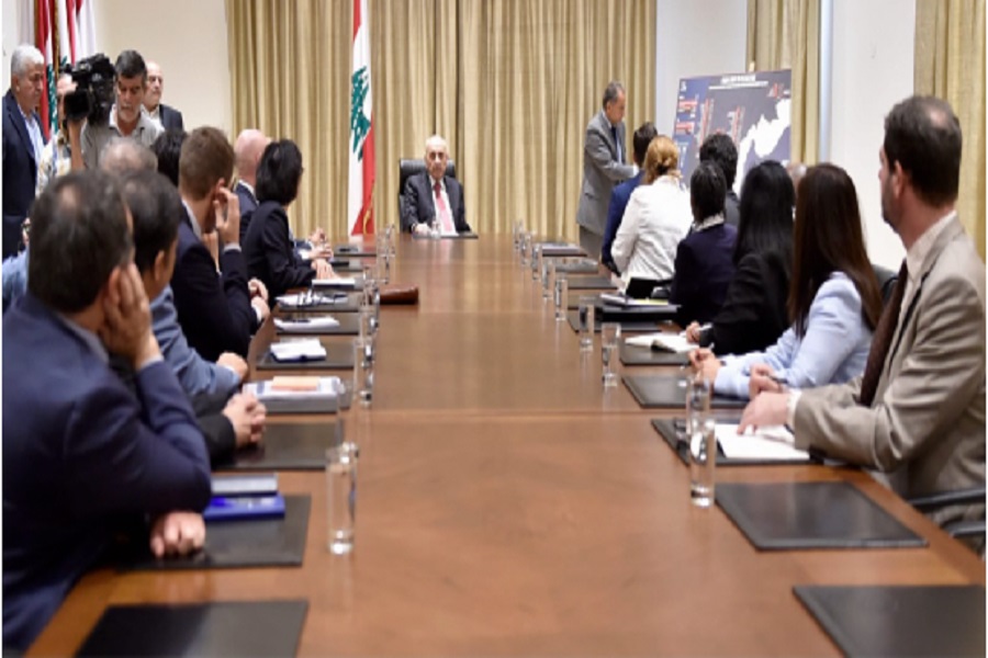 الرئيس بري قدم شرحًا تفصيليًا لوفد البنك الدولي بالأضرار الناجمة عن العدوان الصهيوني