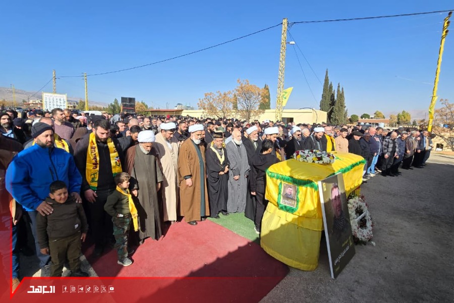 تشييع الشهيد أحمد حسين الحاج حسن في بلدة شعث البقاعية