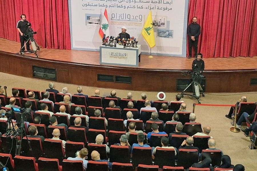 الشيخ دعموش يعلن إطلاق برنامج الإيواء للمتضررين: انتصار الإعمار على الدمار