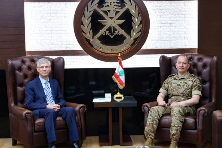 قائد الجيش اللبناني يستقبل السفير الباكستاني في لبنان