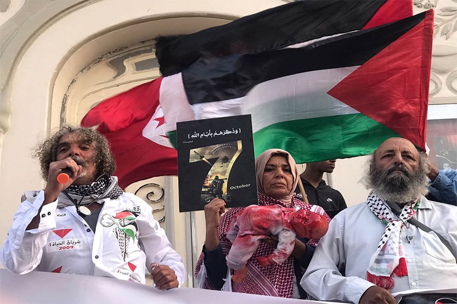 الوقفة الـ143 في تونس.. دعم شعبي متواصل في وجه الحصار على غزة