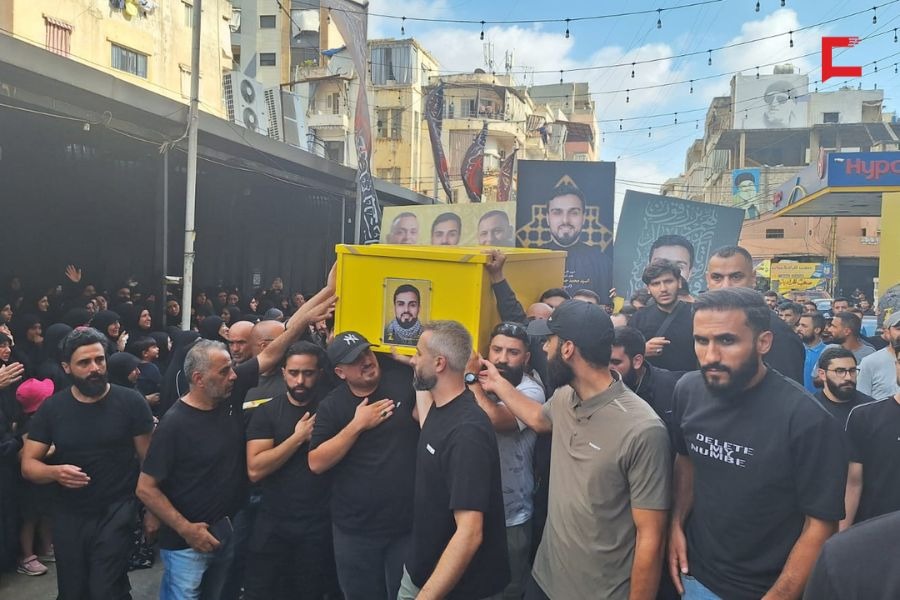 حزب الله شيع الشهيد السيد محمد حسن خليل حسين في الضاحية الجنوبية 
