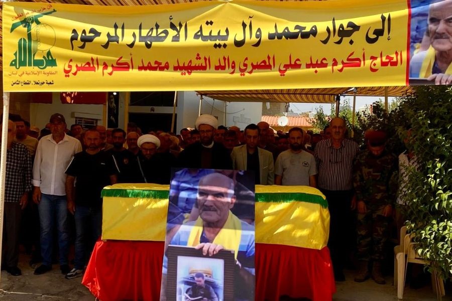 حزب الله وأهالي حورتعلا يشيّعون والد الشهيد محمد أكرم المصري