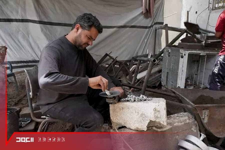 مهندس فلسطيني يعيد تدوير الألمونيوم لصناعة قطع الغيار