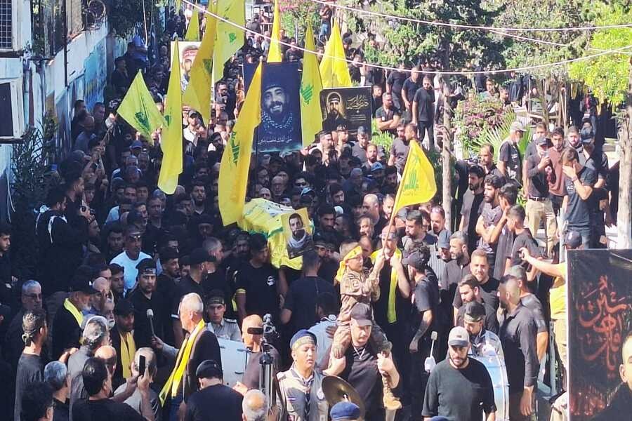 حزب الله شيع ثلة من شهداء المقاومة الإسلامية في الضاحية الجنوبية لبيروت